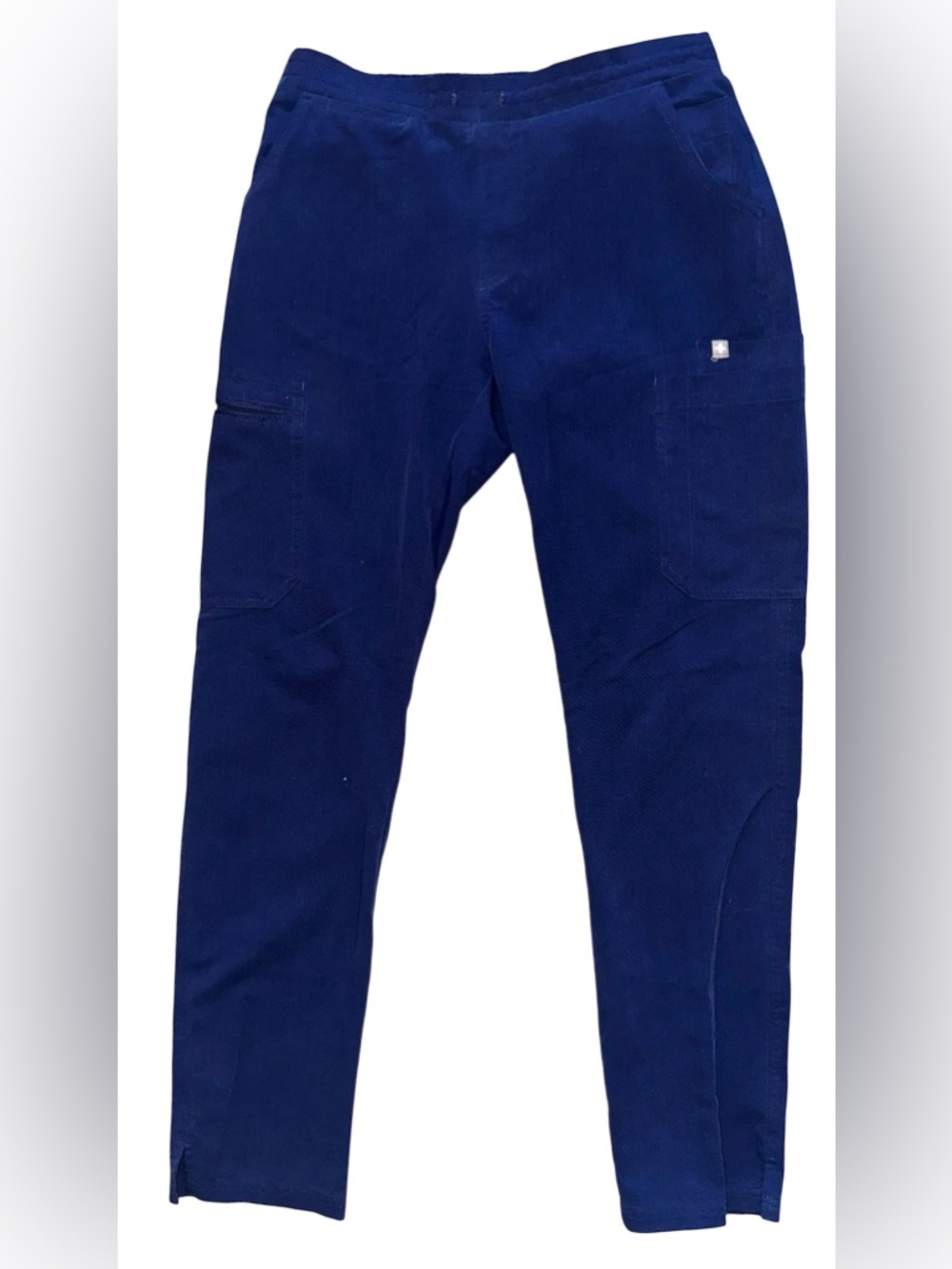 FIGS Women’s Technical Collection Cairo Cargo Scrub Pants in navy blue